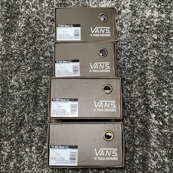 New VANS VAULT X Taka Hayashia TH SK8 Skool LX in Nubuck Leather Old Rose/ Black - Picture 15 of 16